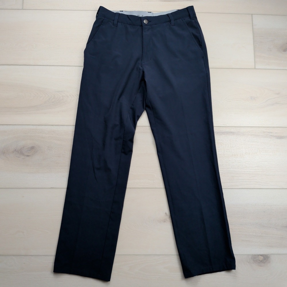 Adidas Golf Pants Mens 30x30* Ultimate 365 Flat Front Blue Straight‎ Leg Stretch